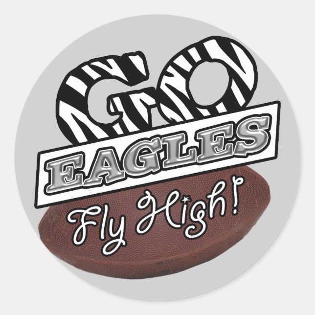 STICKER ROND ALLEZ LES AGLES ! (Devant)