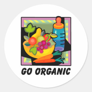 Sticker Rond Allez organique