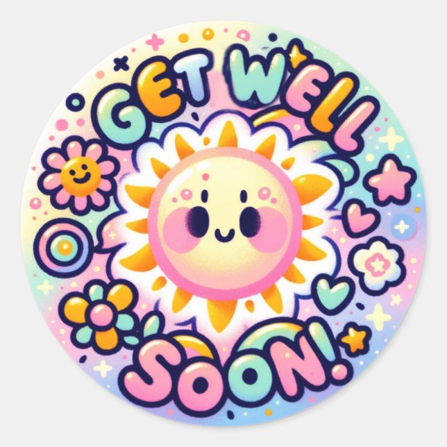 Sticker Rond Allez-y bientôt (Devant)