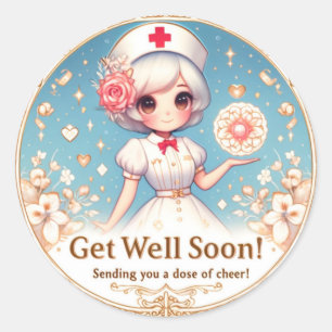 Sticker Rond Allez-y bientôt