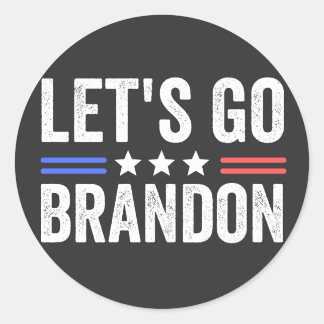 Sticker Rond Allons Brandon (Devant)