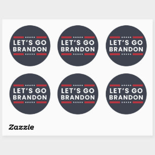 Sticker Rond Allons Brandon