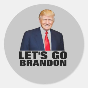 STICKER ROND ALLONS LES BÂTIMENTS DE TRUMP BRANDON