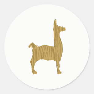 Sticker Rond Alpaca