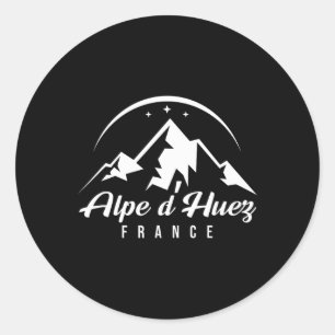 Sticker Rond Alpe D'huez France Station de ski Ski Snowboard