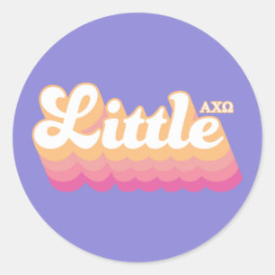 Sticker Rond Alpha Chi Omega   Petite