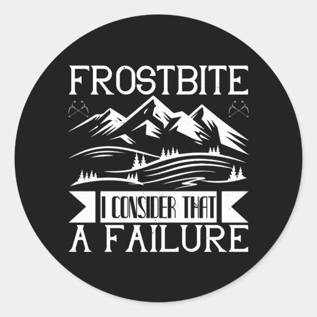 Sticker Rond Alpinisme - Frostbite (Devant)