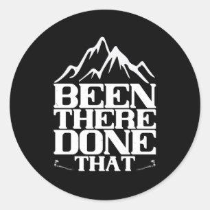 Sticker Rond Alpinisme - On Y A Fait Ça