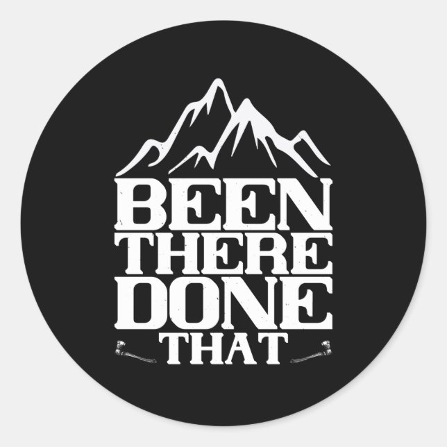 Sticker Rond Alpinisme - On Y A Fait Ça (Devant)