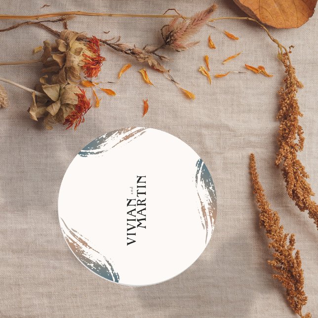 Sticker Rond Always and for Eternity Wedding (Créateur téléchargé)