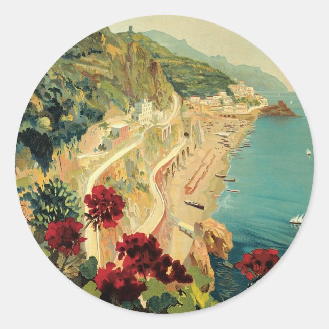 Sticker Rond Amalfi (Devant)