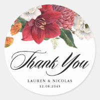 Amaryllis botanique et mamans Mariage Merci