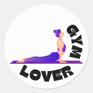 Sticker Rond Amateur de gym