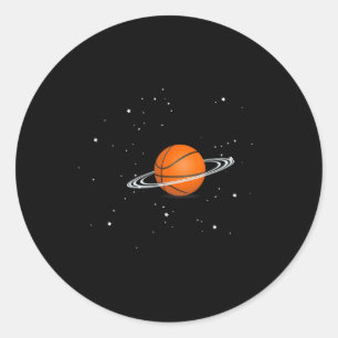 Sticker Rond Amateurs de basket-ball terrain de basket-ball Amu