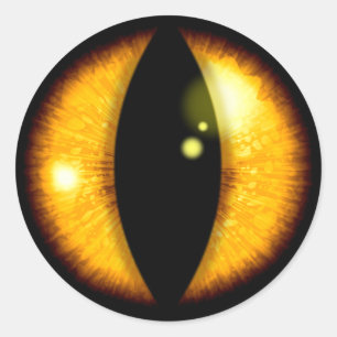 Sticker Rond Amber Dragons Eye