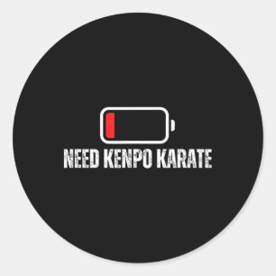 Sticker Rond American Kenpo Coach Low Ttery Besoin Kenpo Karate