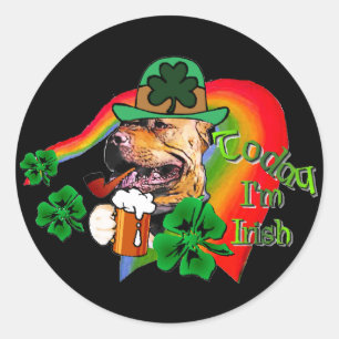 Sticker Rond American Pit Bull Terrier