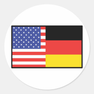 Sticker Rond Amérique Allemagne