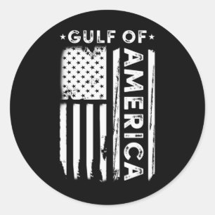 Sticker Rond Amérique du Golfe - Golfe des États-Unis Amérique