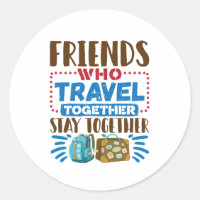 Amis De Voyage Qui Voyagent Ensemble