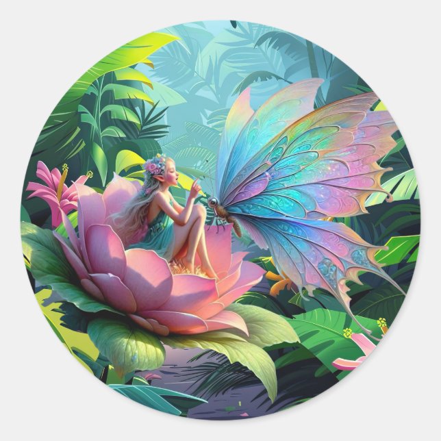 Sticker Rond Amis du jardin (Devant)