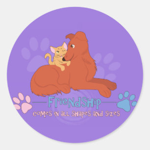 Sticker Rond Amitié