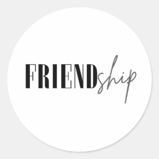 Sticker Rond Amitié