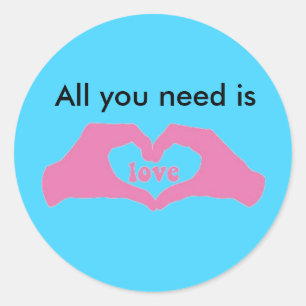 Sticker Rond Amour