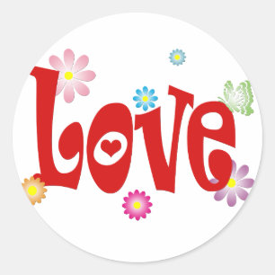 Sticker Rond Amour