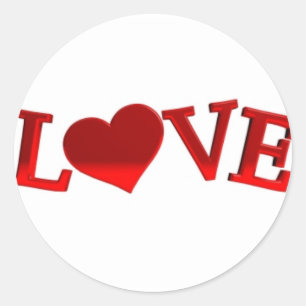 Sticker Rond Amour