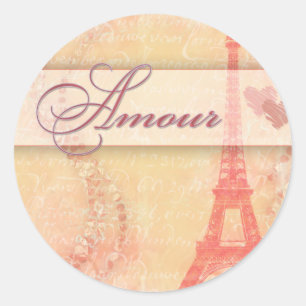 Sticker Rond Amour à Paris