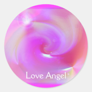 Sticker Rond Amour Angel