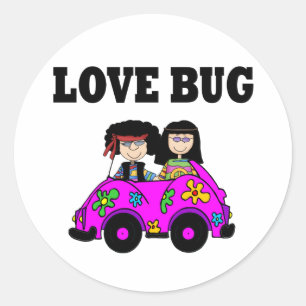Sticker Rond Amour Bug
