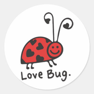 Sticker Rond Amour Bug