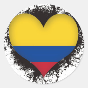 Sticker Rond Amour Colombie du cru I