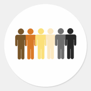 Sticker Rond Amour de l'ours