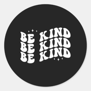 Sticker Rond Amour de minimalisme de bonté d'art positif