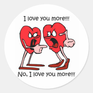 Sticker Rond Amour drôle