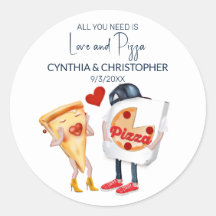 Amour et Pizza Mariage Drôle