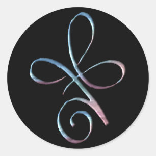 Sticker Rond Amour Inconditionnel Gradient