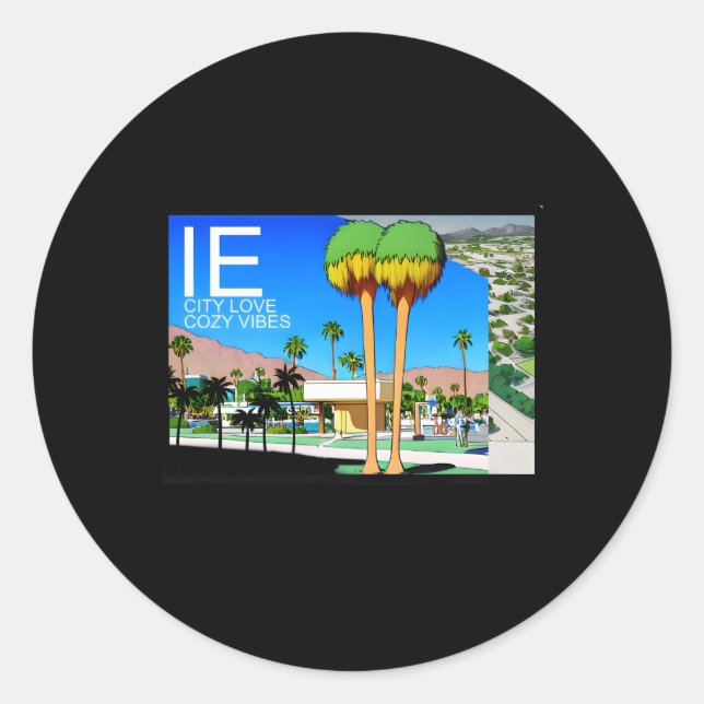Sticker Rond Amour Intérieur Empire Pour Cosy-City (Devant)