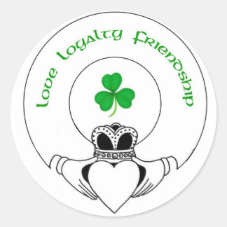 Sticker Rond Amour, Loyauté, Amitié Claddah