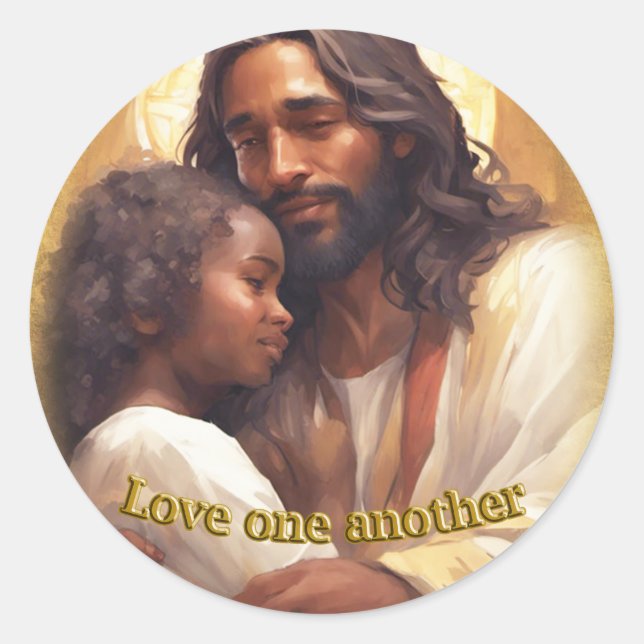 Sticker Rond Amour l'un l'autre (Devant)