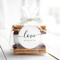 Amour Moderne Calligraphie Mariage Favor Classic R