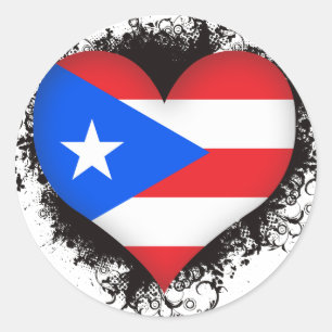 Sticker Rond Amour Porto Rico du cru I
