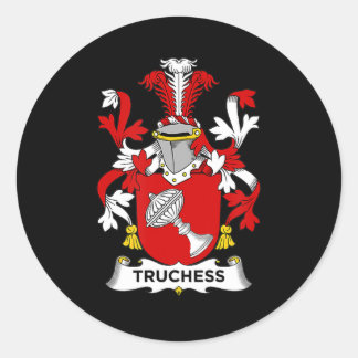 Sticker Rond Amoureux des échecs | Armoiries de Truchess - Armo