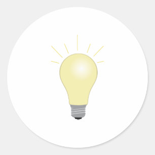 Sticker Rond Ampoule