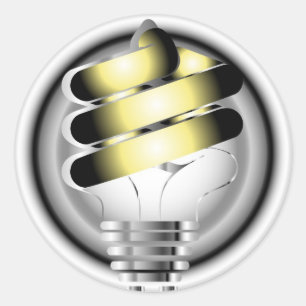 Sticker Rond Ampoule