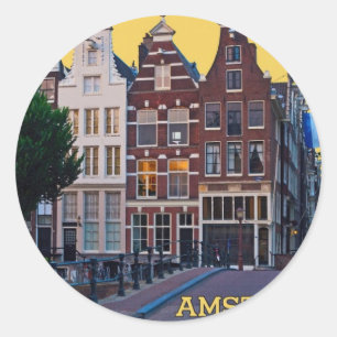 Sticker Rond Amsterdam-Keizersgracht Centrum