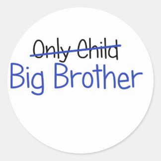 Sticker Rond Amusant Big Brother Design